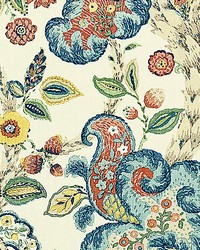 Cumbria Hand Block Print Multi On Cream by   