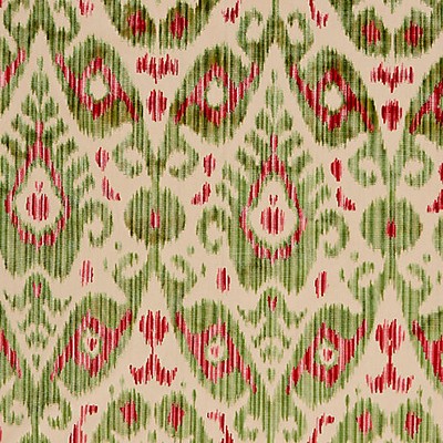 Scalamandre Tashkent Velvet Spring Green FALL 2015 SC 000427015 Green Upholstery BEMBERG  Blend Patterned Velvet  Ikat Fabric