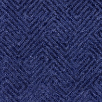 Scalamandre Meander Velvet Navy ENDLESS SUMMER SC 000427060 Blue Upholstery SOLUTION  Blend Solid Outdoor  Patterned Velvet  Fabric