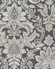 Scalamandre ELIZABETH DAMASK EMBROIDERY CHARCOAL
