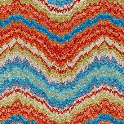 Scalamandre Bergamo Embroidery Spice Market FALL 2016 SC 000427096 Upholstery LINEN;44%  Blend Wavy Striped  Fabric