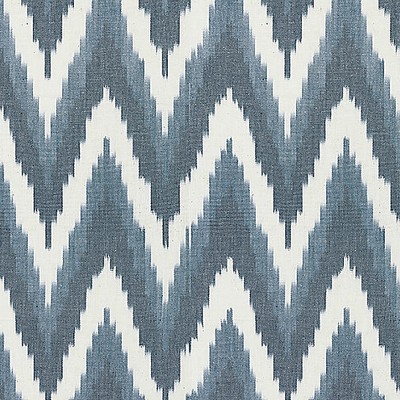 Scalamandre Adras Ikat Weave Lapis SC 000427185 Blue Multipurpose COTTON COTTON Ikat Fabric
