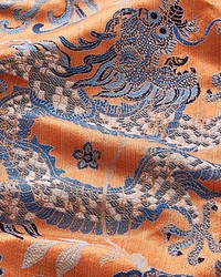 Dragon Tableau Persimmon Blue by   
