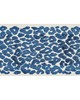 Scalamandre Trim LEOPARD VELVET TAPE INDIGO