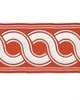 Scalamandre Trim GUILLOCHE EMBROIDERED TAPE CORAL