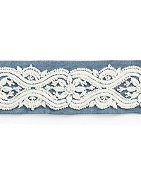 Linnea Embroidered Tape Copenhagen Blue by   