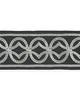 Scalamandre Trim ATHENA EMBROIDERED TAPE CHARCOAL