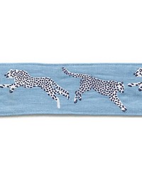 Leaping Cheetah Embrdry Tape Cloud Nine by  Silver State 