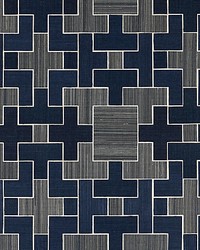 Allegro  Sisal Evening Blue by  Scalamandre Wallcoverings 