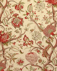 Pondicherry Turkey Red On Lime by   