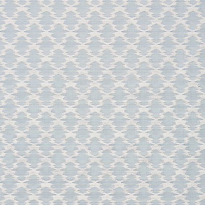 Scalamandre Samarinda Ikat Sky FALL 2015 SC 000527035 Blue Multipurpose LINEN;25%  Blend Lattice and Fretwork  Ikat Fabric