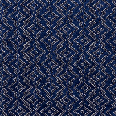 Scalamandre Echo Velvet Midnight Sky FALL 2016 SC 000527085 Blue Upholstery COTTON|25%  Blend Patterned Velvet  Fabric
