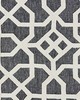 Scalamandre LINEN LATTICE INDIGO & GREIGE