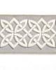 Scalamandre Trim CELTIC EMBROIDERED TAPE SILVER GREY