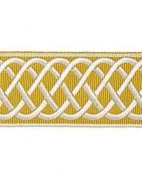 Helix Embroidered Tape Brass by   