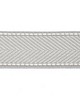 Scalamandre Trim MONTAUK HERRINGBONE TAPE SILVER GREY