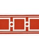 Scalamandre Trim SQUARE LINK EMBROIDERED TAPE CARNELIAN