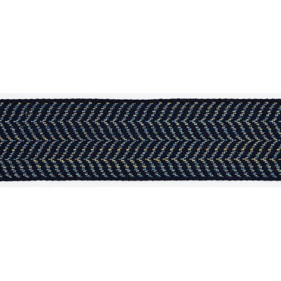 Scalamandre Trim Artemis Tape Indigo MODERN LUXURY SC 0005T3294 Blue 88% VISCOSE;12% LUREX  Trim Border Wide  Trim Tape 