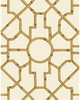 Scalamandre Wallcoverings BALDWIN BAMBOO RATTAN & BROWN ON OFF WHITE