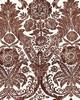Scalamandre Wallcoverings LUCIANA DAMASK PRINT ESPRESSO