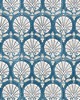 Scalamandre Wallcoverings KARANFIL BLOCK PRINT WALLPAPER INDIGO