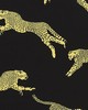 Scalamandre LEAPING CHEETAH COTTON PRINT BLACK MAGIC