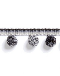 Osborne Pom Pom Fringe Charcoal by   