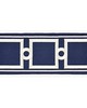 Scalamandre Trim SQUARE LINK EMBROIDERED TAPE INDIGO