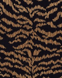 Tigress Wallcovering Bronze On Black by  Casner Fabrics 
