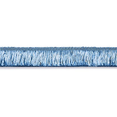 Scalamandre Trim Gripsholm Brush Fringe Blue Jay NOVANTA PASSEMENTERIE SC 0008FC1497 Blue Multipurpose 52% FIBRANNE 45 % RAYON 3% POLYESTER Brush Fringe 