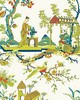 Scalamandre Wallcoverings CHIN LING MULTICOLOR ON IVORY