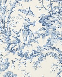 Pillement Toile China Blue by   