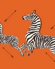 Scalamandre Wallcoverings ZEBRAS - VINYL ORANGE