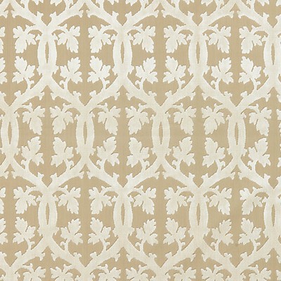 Scalamandre Falk Manor House Alabaster BOTANICA SC 001326690M Beige Upholstery COTTON;50%  Blend Leaves and Trees  Fabric