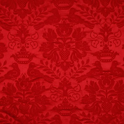 Scalamandre Love Bird Ruby SC 00151098MM Red Multipurpose SILK SILK Silk Damask  Luxury Silk  Fabric