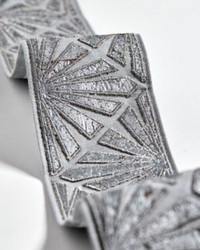 Milan Applique Tape Pewter by   