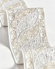 Scalamandre Trim PAISLEY EMBROIDERED TAPE SILVER SAND