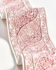 Scalamandre Trim PAISLEY EMBROIDERED TAPE FRENCH ROSE