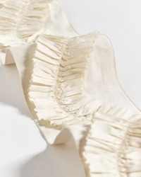 Ruffle Tape Ivory by   