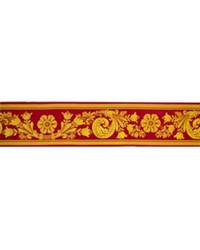 Palais Scroll Galoon Gold Red by   