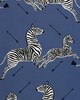 Scalamandre Wallcoverings ZEBRAS | WALLPAPER | TRIMMED DENIM