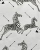 Scalamandre Wallcoverings ZEBRAS | WALLPAPER | TRIMMED SILVER