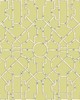 Scalamandre Wallcoverings BALDWIN BAMBOO CREAM & BLUE ON LETTUCE