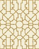 Scalamandre Wallcoverings BALDWIN BAMBOO RATTAN & BROWN ON OFF-WHITE