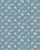 Scalamandre Wallcoverings FETE DE CHIEN DENIM AND TAN