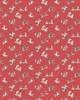 Scalamandre Wallcoverings FETE DE CHIEN RED PEPPER AND CHARCOAL