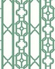 Scalamandre Wallcoverings JOANNA FRET GAZEBO GREEN