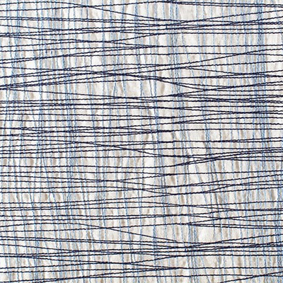 Grey Watkins Guiford  Blue SI 0005GUIF Blue Drapery LINEN|36%  Blend Abstract  Striped Linen  Fabric