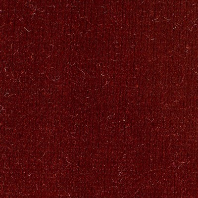 Old World Weavers Linley Redwood ESSENTIAL VELVETS VP 36151002 Red Upholstery COTTON COTTON Solid Velvet  Fabric