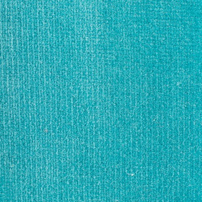 Old World Weavers Linley Aqua ESSENTIAL VELVETS VP 50101002 Blue Upholstery COTTON COTTON Solid Velvet  Fabric